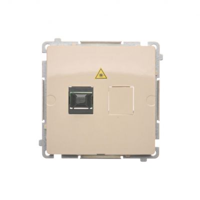 Simon Basic Gniazdo światłowodowe / optyczne pojedyncze SC/APC beż BMGS1.01/12 KONTAKT (BMGS1.01/12)