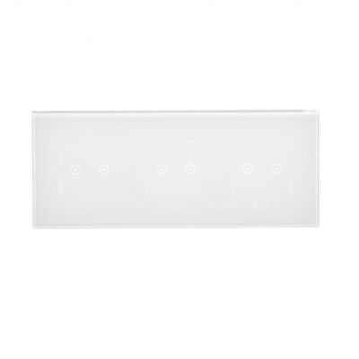 Simon 54 Touch Panel dotykowy S54 Touch 3 moduły 2 pola dotykowe poziome + 2 pola dotykowe poziome + 2 pola dotykowe poziome biała perła DSTR3222/70 KONTAKT (DSTR3222/70)