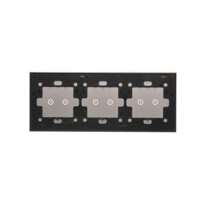 Simon 54 Touch Panel dotykowy S54 Touch 3 moduły 2 pola dotykowe poziome + 2 pola dotykowe poziome + 2 pola dotykowe poziome srebrna mgła DSTR3222/71 KONTAKT (DSTR3222/71)