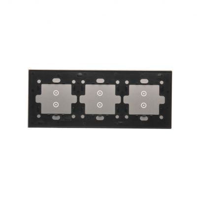 Simon 54 Touch Panel dotykowy S54 Touch 3 moduły 2 pola dotykowe pionowe + 2 pola dotykowe pionowe + 2 pola dotykowe pionowe srebrna mgła DSTR3333/71 KONTAKT (DSTR3333/71)