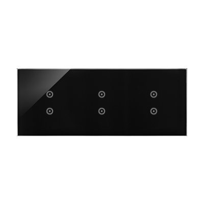 Simon 54 Touch Panel dotykowy S54 Touch 3 moduły 2 pola dotykowe pionowe + 2 pola dotykowe pionowe + 2 pola dotykowe pionowe zastygła lawa DSTR3333/73 KONTAKT (DSTR3333/73)