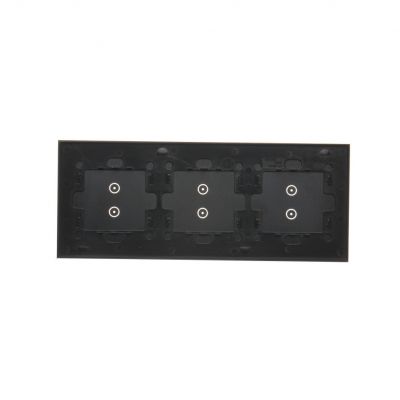 Simon 54 Touch Panel dotykowy S54 Touch 3 moduły 2 pola dotykowe pionowe + 2 pola dotykowe pionowe + 2 pola dotykowe pionowe zastygła lawa DSTR3333/73 KONTAKT (DSTR3333/73)