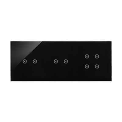 Simon 54 Touch Panel dotykowy S54 Touch 3 moduły 2 pola dotykowe poziome + 2 pola dotykowe poziome + 4 pola dotykowe zastygła lawa DSTR3224/73 KONTAKT (DSTR3224/73)