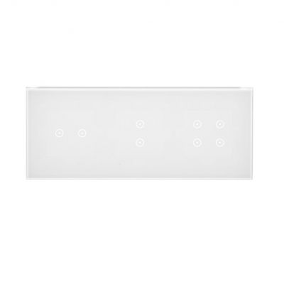 Simon 54 Touch Panel dotykowy S54 Touch 3 moduły 2 pola dotykowe poziome + 2 pola dotykowe pionowe + 4 pola dotykowe biała perła DSTR3234/70 KONTAKT (DSTR3234/70)
