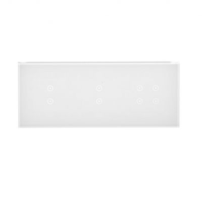 Simon 54 Touch Panel dotykowy S54 Touch 3 moduły 2 pola dotykowe pionowe + 2 pola dotykowe pionowe + 4 pola dotykowe biała perła DSTR3334/70 KONTAKT (DSTR3334/70)