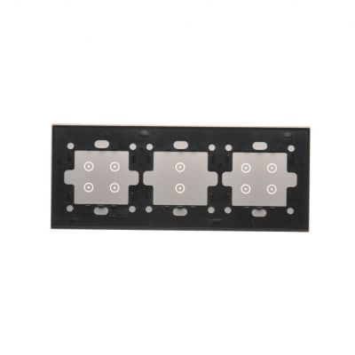 Simon 54 Touch Panel dotykowy S54 Touch 3 moduły 1 pole dotykowe + 2 pola dotykowe poziome + 1 pole dotykowe srebrna mgła DSTR3121/71 KONTAKT (DSTR3121/71)
