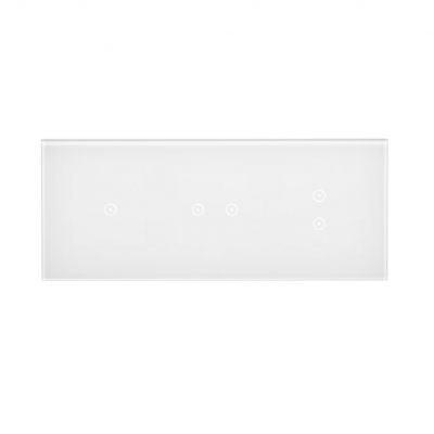 Simon 54 Touch Panel dotykowy S54 Touch 3 moduły 1 pole dotykowe + 2 pola dotykowe poziome + 2 pola dotykowe pionowe biała mgła DSTR3123/70 KONTAKT (DSTR3123/70)