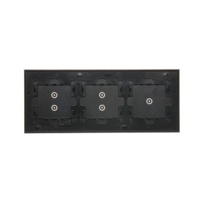 Simon 54 Touch Panel dotykowy S54 Touch 3 moduły 1 pole dotykowe + 2 pole dotykowe pionowe + 2 pola dotykowe pionowe zastygła lawa DSTR3133/73 KONTAKT (DSTR3133/73)