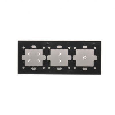 Simon 54 Touch Panel dotykowy S54 Touch 3 moduły 1 pole dotykowe + 2 pole dotykowe pionowe + 4 pola dotykowe srebrna mgła DSTR3134/71 KONTAKT (DSTR3134/71)