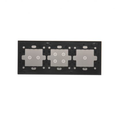 Simon 54 Touch Panel dotykowy S54 Touch 3 moduły 1 pole dotykowe + 4 pole dotykowe + 2 pola dotykowe poziome srebrna mgła DSTR3142/71 KONTAKT (DSTR3142/71)