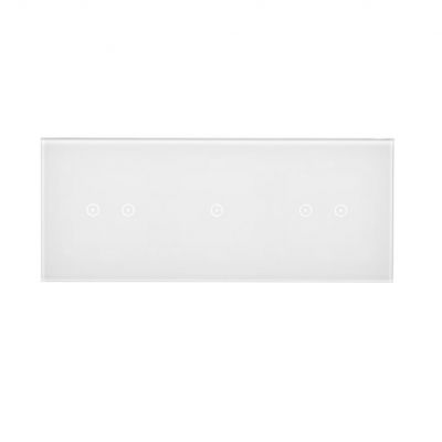 Simon 54 Touch Panel dotykowy S54 Touch 3 moduły 2 pola dotykowe poziome + 1 pole dotykowe + 2 pola dotykowe poziome biała perła DSTR3212/70 KONTAKT (DSTR3212/70)