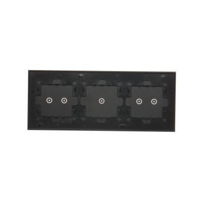 Simon 54 Touch Panel dotykowy S54 Touch 3 moduły 2 pola dotykowe poziome + 1 pole dotykowe + 2 pola dotykowe poziome zastygła lawa DSTR3212/73 KONTAKT (DSTR3212/73)