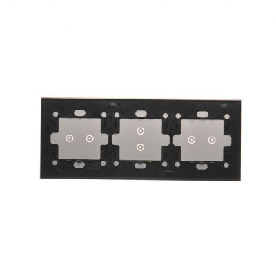 Simon 54 Touch Panel dotykowy S54 Touch 3 moduły 2 pola dotykowe poziome + 2 pola dotykowe pionowe + 2 pola dotykowe poziome srebrna mgła DSTR3232/71 KONTAKT (DSTR3232/71)