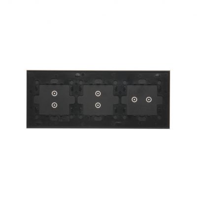 Simon 54 Touch Panel dotykowy S54 Touch 3 moduły 2 pola dotykowe poziome + 2 pola dotykowe pionowe + 2 pola dotykowe pionowe zastygła lawa DSTR3233/73 KONTAKT (DSTR3233/73)