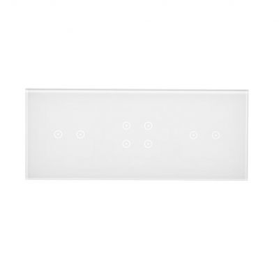 Simon 54 Touch Panel dotykowy S54 Touch 3 moduły 2 pola dotykowe poziome + 4 pola dotykowe + 2 pola dotykowe poziome biała perła DSTR3242/70 KONTAKT (DSTR3242/70)