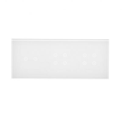 Simon 54 Touch Panel dotykowy S54 Touch 3 moduły 2 pola dotykowe poziome + 4 pola dotykowe + 4 pola dotykowe biała perła DSTR3244/70 KONTAKT (DSTR3244/70)
