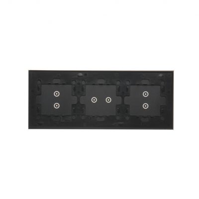 Simon 54 Touch Panel dotykowy S54 Touch 3 moduły 2 pola dotykowe pionowe + 2 pole dotykowe poziome + 2 pola dotykowe pionowe zastygła lawa DSTR3323/73 KONTAKT (DSTR3323/73)