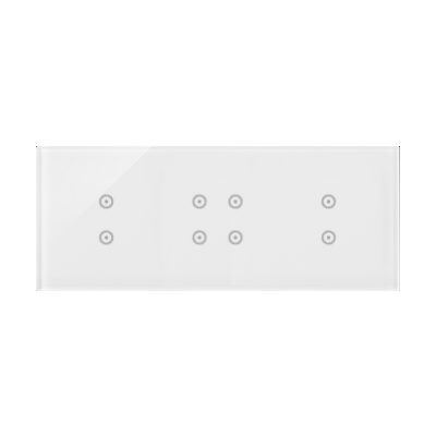 Simon 54 Touch Panel dotykowy S54 Touch 3 moduły 2 pola dotykowe pionowe + 4 pola dotykowe + 2 pola dotykowe pionowe biała perła DSTR3343/70 KONTAKT (DSTR3343/70)