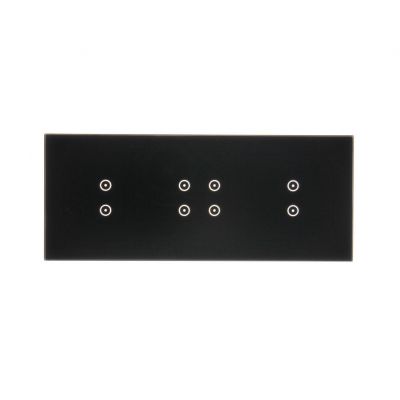 Simon 54 Touch Panel dotykowy S54 Touch 3 moduły 2 pola dotykowe pionowe + 4 pola dotykowe + 2 pola dotykowe pionowe zastygła lawa DSTR3343/73 KONTAKT (DSTR3343/73)