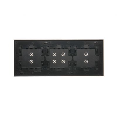 Simon 54 Touch Panel dotykowy S54 Touch 3 moduły 2 pola dotykowe pionowe + 4 pola dotykowe + 2 pola dotykowe pionowe zastygła lawa DSTR3343/73 KONTAKT (DSTR3343/73)