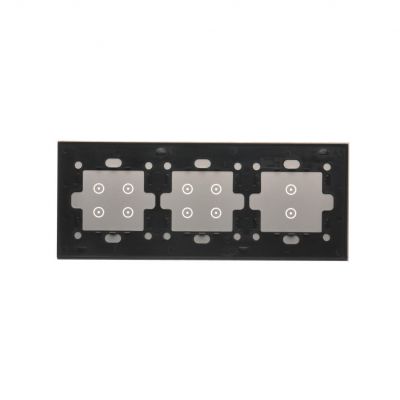 Simon 54 Touch Panel dotykowy S54 Touch 3 moduły 2 pola dotykowe pionowe + 4 pola dotykowe +  4 pola dotykowe srebrna mgła DSTR3344/71 KONTAKT (DSTR3344/71)