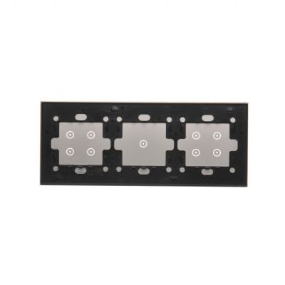 Simon 54 Touch Panel dotykowy S54 Touch 3 moduły 4 pola dotykowe + 1 pole dotykowe + 4 pola dotykowe srebrna mgła DSTR3414/71 KONTAKT (DSTR3414/71)