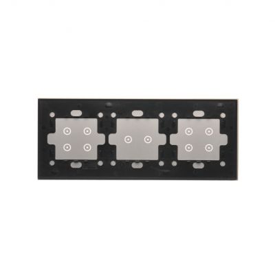 Simon 54 Touch Panel dotykowy S54 Touch 3 moduły 4 pola dotykowe + 2 pola dotykowe poziome + 4 pola dotykowe srebrna mgła DSTR3424/71 KONTAKT (DSTR3424/71)