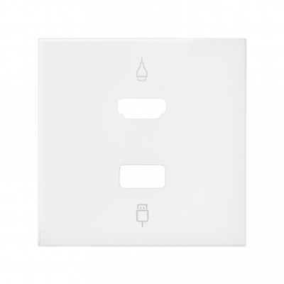 Simon 100 Pokrywa do gniazda HDMI+ USB biały mat 10001095-230 KONTAKT (10001095-230)