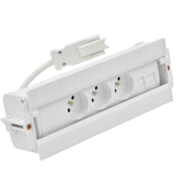 SIMON 480 TS48-610E30BK0-33 Spinner 3 gn. typ E + ładow. USB A+C i płytka dla 2 złączy RJ45 keystone 48610E30BK00000-33 KONTAKT (48610E30BK00000-33)
