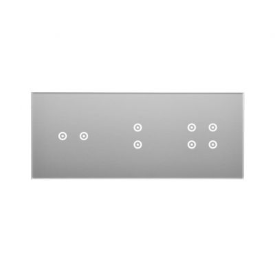 Simon 54 Touch Panel dotykowy S54 Touch 3 moduły 2 pola dotykowe poziome + 2 pola dotykowe pionowe + 4 pola dotykowe srebrna mgła DSTR3234/71 KONTAKT (DSTR3234/71)