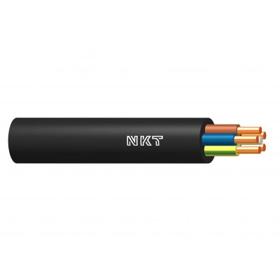 Kabel energetyczny YKY żo 5x6mm2 RE czarny 0,6/1kV ziemny /bębnowy/ NKT (112271059D0500)