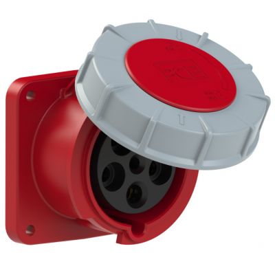 GNIAZDO TABLICOWE PROSTE POWER TWIST IP67 63A 400V 3P+Z+N 100x100mm 335-6 PCE (335-6)