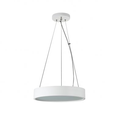 JASMIN C 370-W/M Plafoniera drewniana wisząca JASMIN C 370-W/M okrągła 37cm kolor biały mat 2XE27 KA (36503)