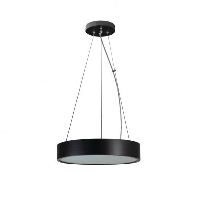 JASMIN C 370-B Plafoniera drewniana wisząca JASMIN C 370-B okrągła 37cm kolor czarny 1XE27 KANLUX (36506)