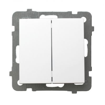 AS Łącznik podwójny schodowy kolor biały ŁP-10G/m/00 OSPEL (ŁP-10G/m/00)