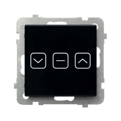 SONATA TOUCH Łącznik dotykowy żaluzjowy z podświetleniem kolor czarne szkło ŁPD-7RS/m/32 OSPEL (ŁPD-7RS/m/32)