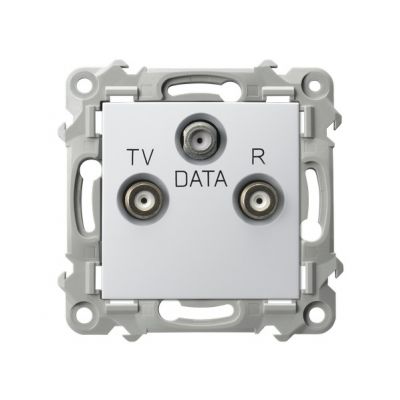 SZAFIR Gniazdo antenowe RTV-DATA kolor biały GPA-ZD/m/00 OSPEL (GPA-ZD/m/00)