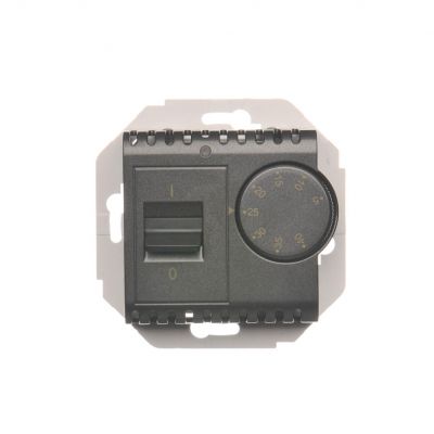 Simon 54 Regulator temperatury z czujnikiem wewnętrznym 16(2) A 230V. Montaż na wkręty antracyt DRT10W.02/48 KONTAKT (DRT10W.02/48)