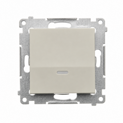 Simon 54 Łącznik schodowy bez piktrogramu z podświetleniem LED kaszmir mat DW6AL.01/X/42 (DW6AL.01/X/42)