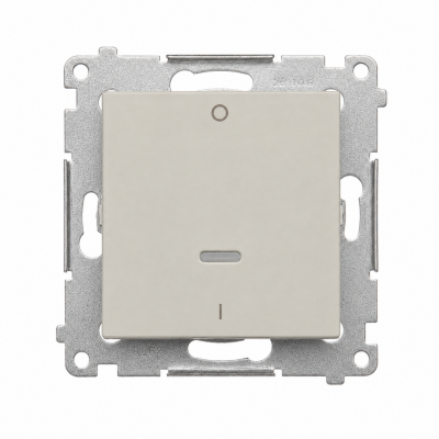 Simon 54 Łącznik dwubiegunowy z podświetleniem LED kaszmir mat DW2L.01/42 (DW2L.01/42)