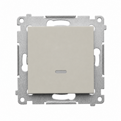 Simon 54 Łącznik schodowy bez piktrogramu z podświetleniem LED kaszmir mat DW6AL.01/X/42 (DW6AL.01/X/42)