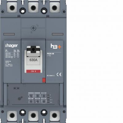 MCCB Wyłącznik mocy h3+ P630 LSI 3x630A 50kA (HMW630JR)