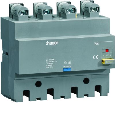 MCCB Blok RCD do P250 4P 160A Idn stały (HBT160F)