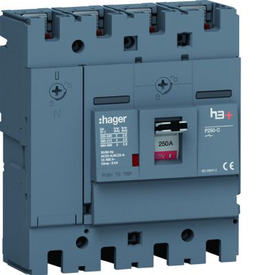 MCCB Rozłącznik mocy h3+ P250 4P 250A (HCT251AR)