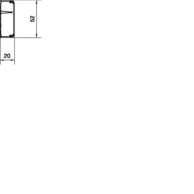 tehalit.ateha Kanał 20x50 L=2,0m, 2 komory, biały (ATA205019016)