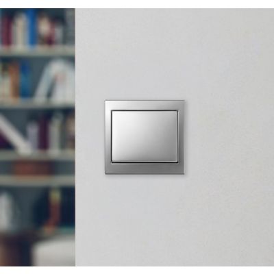 BERKER K.5 Ramka pojedyncza aluminium 13137003 HAGER (13137003)