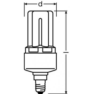 DSTAR 8W/827 220-240V E14 FS1 OSRAM LEDVANCE (4008321063236)