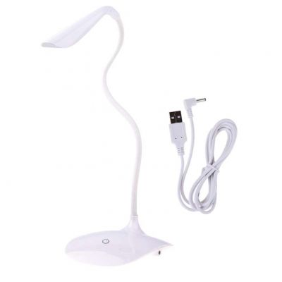 Lampa biurkowa LED D08 biała, zasilana z USB Z7592W EMOS (Z7592W)