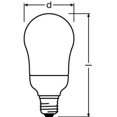 Ledvance Świetlówka kompaktowa Osram - DULUX VALUE CLASSIC A 20W/827 (4008321954701)