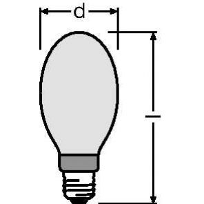 Lampa metalohalogenowa HQI-E 100W/NDL COATED E27 FS1 OSRAM (4050300345833)